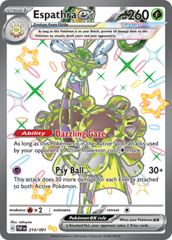 Espathra ex #214 Espathra ex - Paldean Fates - #214 - Pokemon TCG card