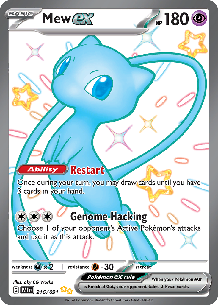 Mew ex - Paldean Fates - #216 - Pokemon TCG card