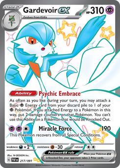 Gardevoir ex - Paldean Fates - #217 - Pokemon TCG card