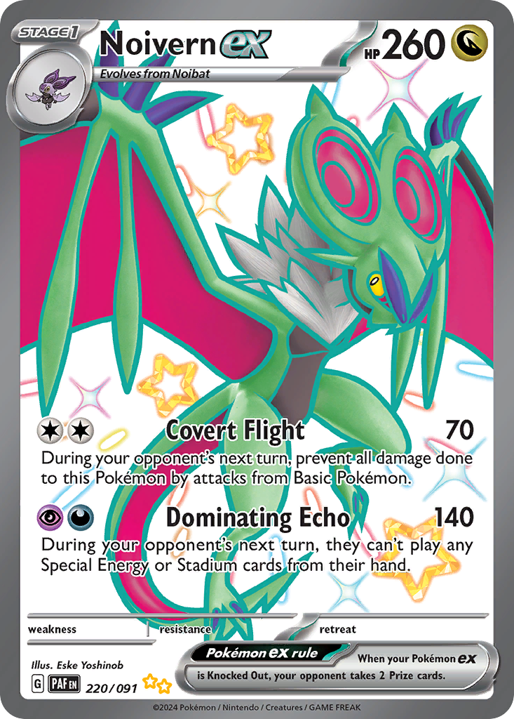 Noivern ex - Paldean Fates - #220 - Pokemon TCG card