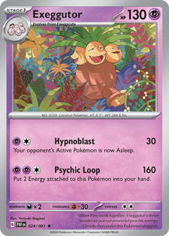 Exeggutor - Paldean Fates - #24 - Pokemon TCG card