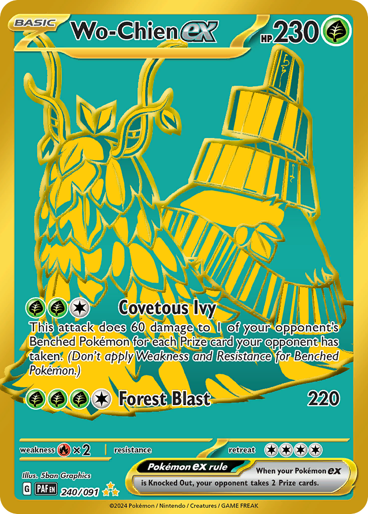 Wo-Chien ex - Paldean Fates - #240 - Pokemon TCG card