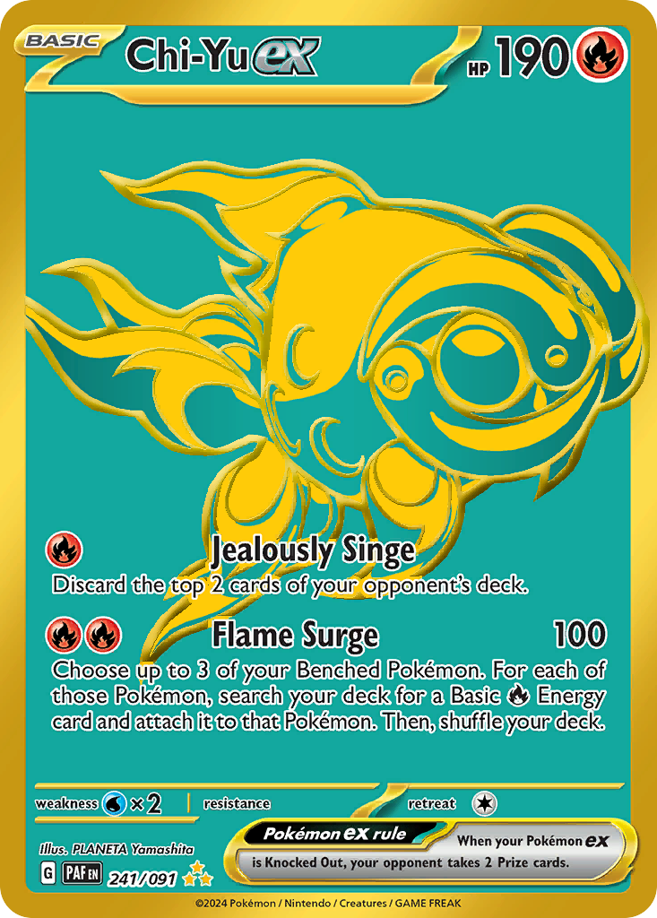 Chi-Yu ex - Paldean Fates - #241 - Pokemon TCG card
