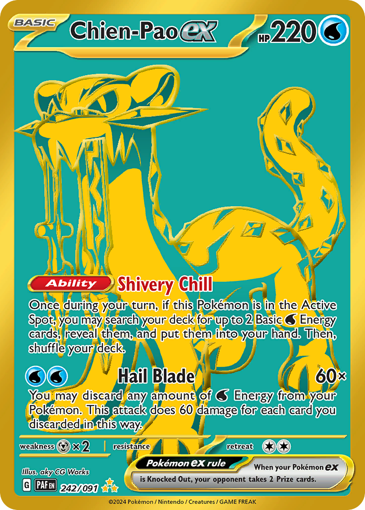 Chien-Pao ex - Paldean Fates - #242 - Pokemon TCG card