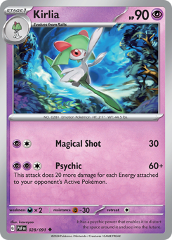 Kirlia - Paldean Fates - #28 - Pokemon TCG card