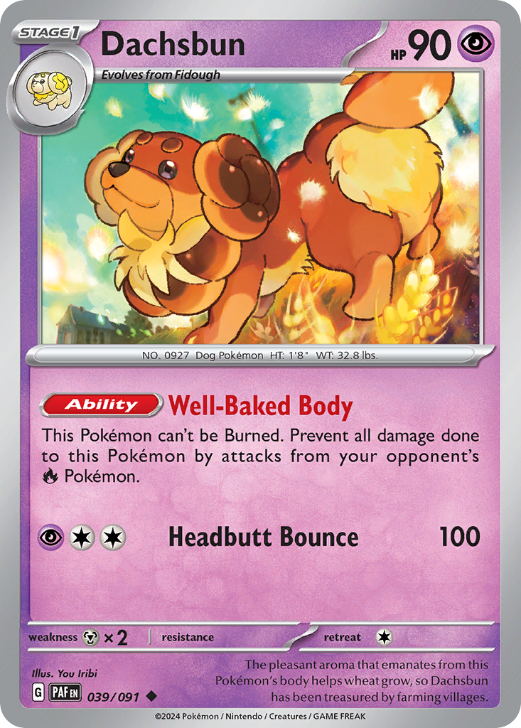 Dachsbun - Paldean Fates - #39 - Pokemon TCG card