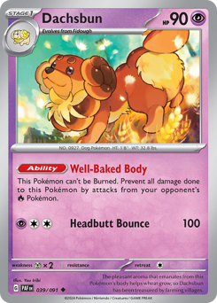 Dachsbun #39 Dachsbun - Paldean Fates - #39 - Pokemon TCG card