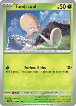 Toedscool #4 Toedscool - Paldean Fates - #4 - Pokemon TCG card