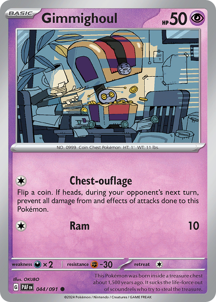 Gimmighoul - Paldean Fates - #44 - Pokemon TCG card