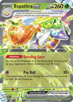Espathra ex #6 Espathra ex - Paldean Fates - #6 - Pokemon TCG card