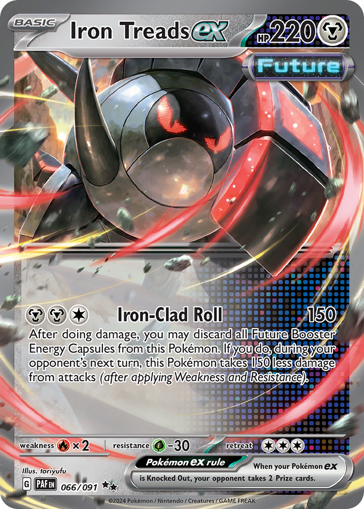 Iron Treads ex - Paldean Fates - #66 - Pokemon TCG card