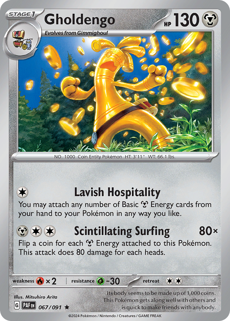 Gholdengo - Paldean Fates - #67 - Pokemon TCG card
