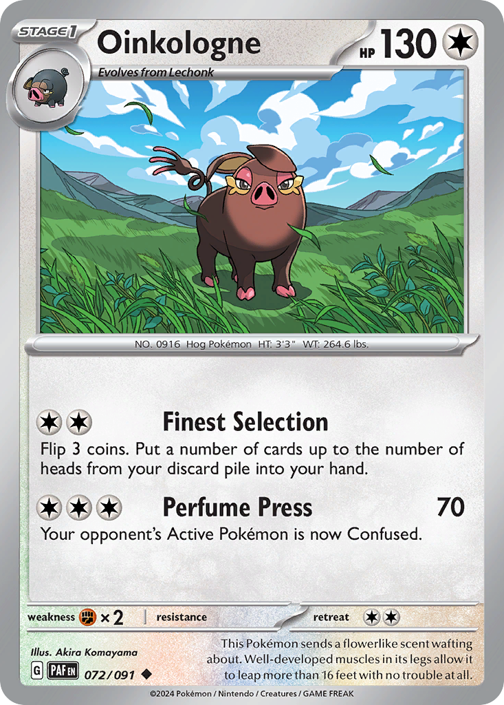 Oinkologne - Paldean Fates - #72 - Pokemon TCG card