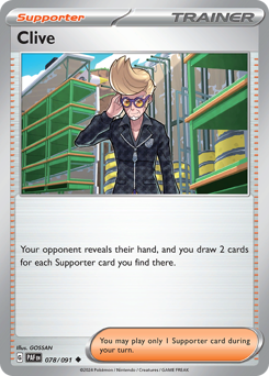 Clive - Paldean Fates - #78 - Pokemon TCG card