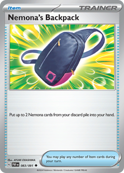 Nemona's Backpack - Paldean Fates - #83 - Pokemon TCG card