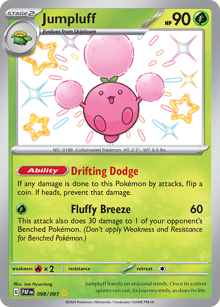 Jumpluff - Paldean Fates - #98 - Pokemon TCG card