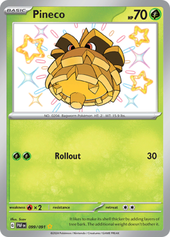 Pineco #99 Pineco - Paldean Fates - #99 - Pokemon TCG card