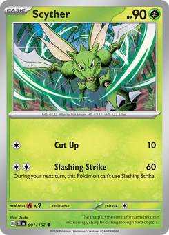 Scyther #1 Scyther - Temporal Forces - #1 - Pokemon TCG card