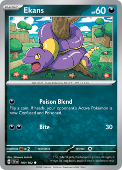 Ekans #100 Ekans - Temporal Forces - #100 - Pokemon TCG card