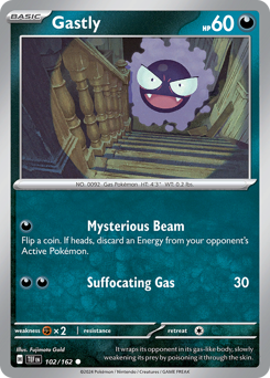 Gastly #102 Gastly - Temporal Forces - #102 - Pokemon TCG card
