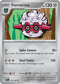 Forretress - Temporal Forces - #110 - Pokemon TCG card