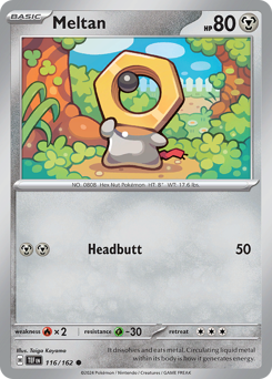 Meltan #116 Meltan - Temporal Forces - #116 - Pokemon TCG card