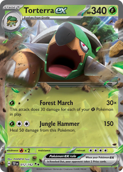 Torterra ex #12 Torterra ex - Temporal Forces - #12 - Pokemon TCG card