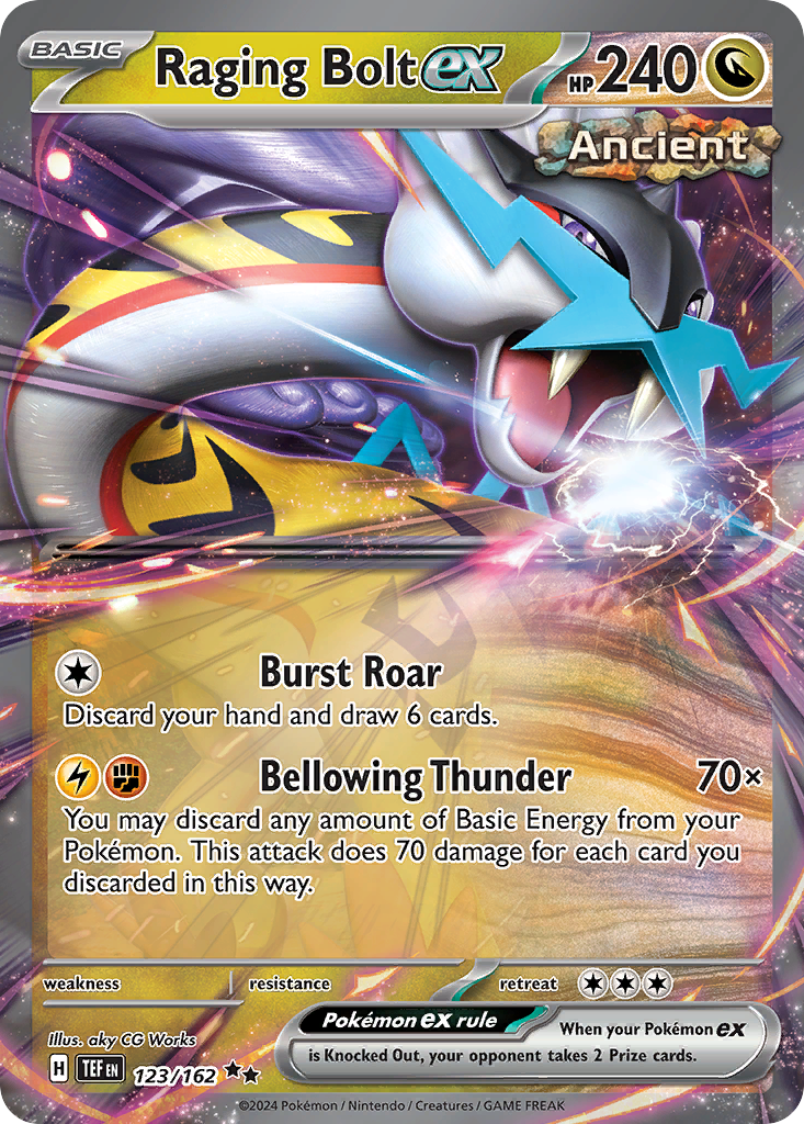 Raging Bolt ex - Temporal Forces - #123 - Pokemon TCG card