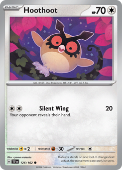 Hoothoot - Temporal Forces - #126 - Pokemon TCG card