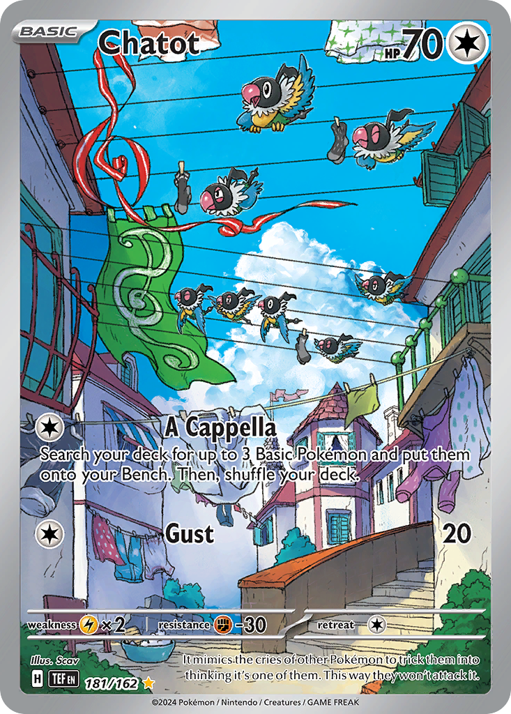 Chatot - Temporal Forces - #181 - Pokemon TCG card