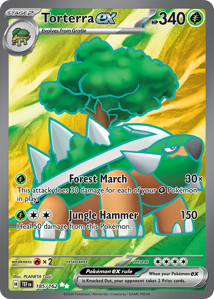 Torterra ex - Temporal Forces - #185 - Pokemon TCG card