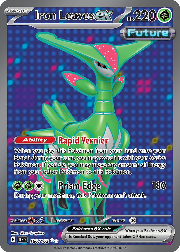 Iron Leaves ex - Temporal Forces - #186 - Pokemon TCG card