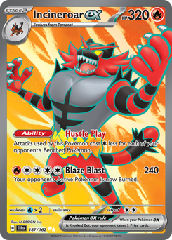 Incineroar ex #187 Incineroar ex - Temporal Forces - #187 - Pokemon TCG card