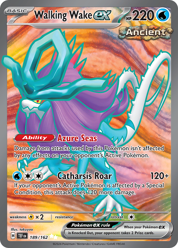 Walking Wake ex - Temporal Forces - #189 - Pokemon TCG card