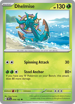 Dhelmise - Temporal Forces - #19 - Pokemon TCG card