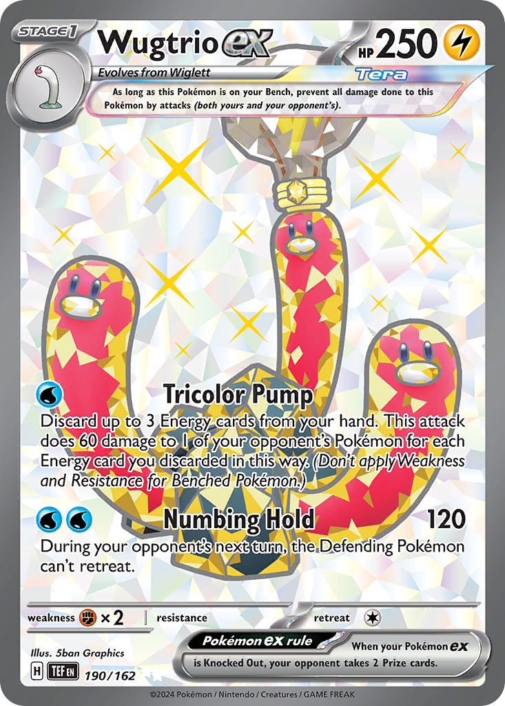Wugtrio ex - Temporal Forces - #190 - Pokemon TCG card