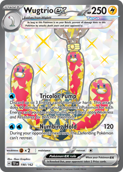 Wugtrio ex #190 Wugtrio ex - Temporal Forces - #190 - Pokemon TCG card