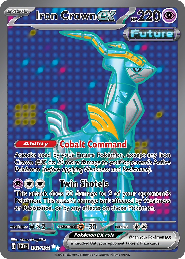Iron Crown ex - Temporal Forces - #191 - Pokemon TCG card