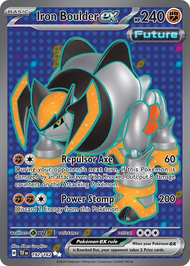 Iron Boulder ex - Temporal Forces - #192 - Pokemon TCG card