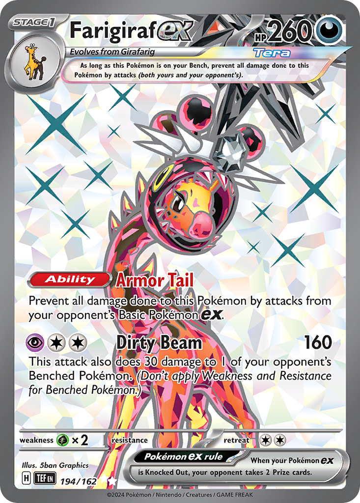 Farigiraf ex - Temporal Forces - #194 - Pokemon TCG card