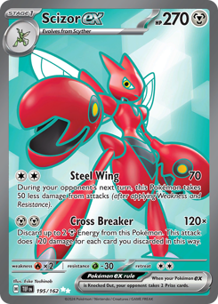 Scizor ex - Temporal Forces - #195 - Pokemon TCG card