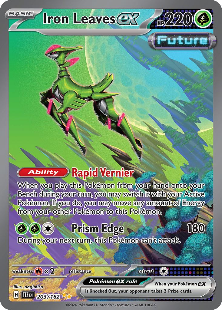 Iron Leaves ex - Temporal Forces - #203 - Pokemon TCG card