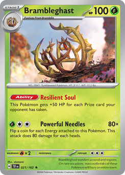 Brambleghast - Temporal Forces - #21 - Pokemon TCG card