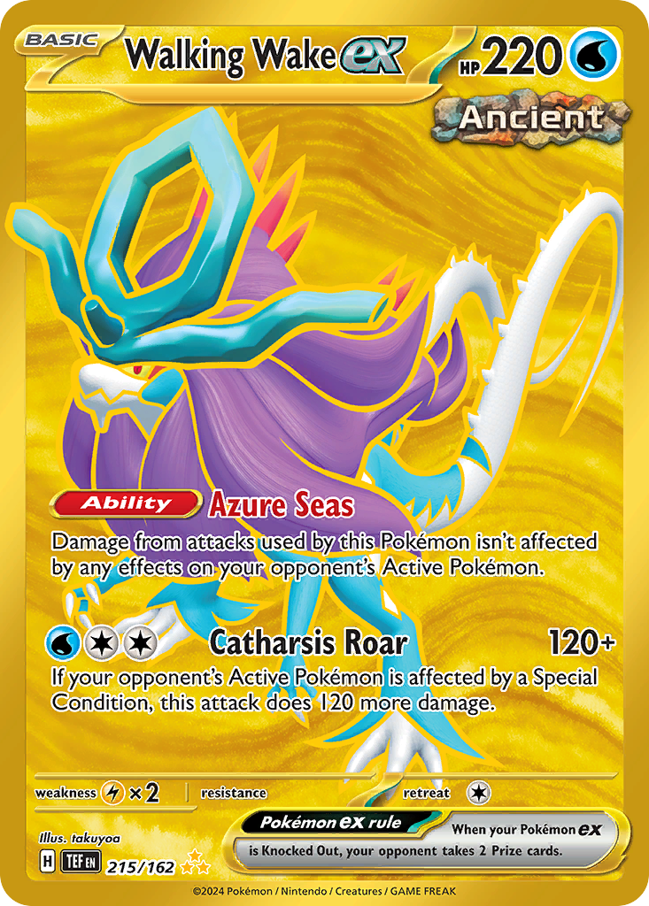 Walking Wake ex - Temporal Forces - #215 - Pokemon TCG card