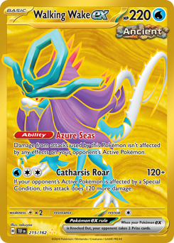 Walking Wake ex #215 Walking Wake ex - Temporal Forces - #215 - Pokemon TCG card