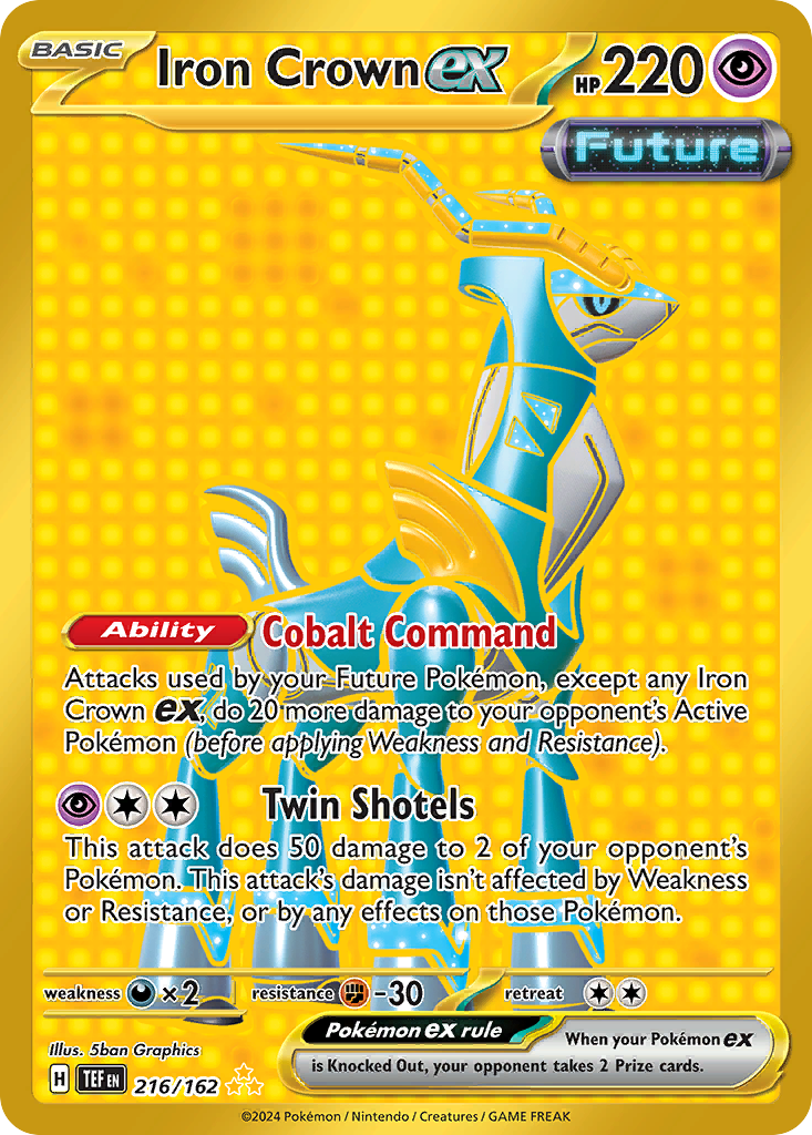Iron Crown ex - Temporal Forces - #216 - Pokemon TCG card