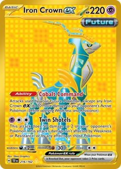 Iron Crown ex - Temporal Forces - #216 - Pokemon TCG card