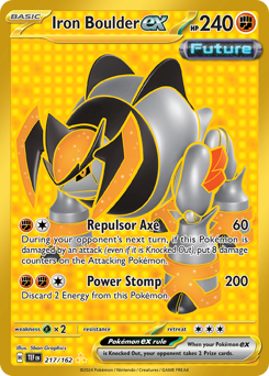Iron Boulder ex - Temporal Forces - #217 - Pokemon TCG card