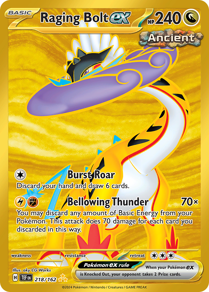 Raging Bolt ex - Temporal Forces - #218 - Pokemon TCG card