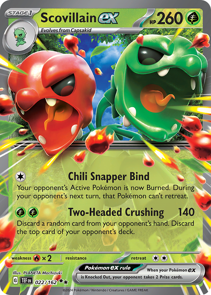 Scovillain ex - Temporal Forces - #22 - Pokemon TCG card